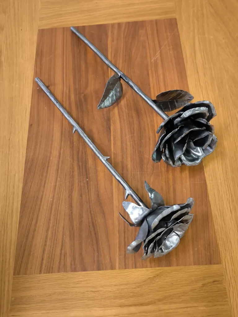 Custom steel rose fabrication in Glasgow